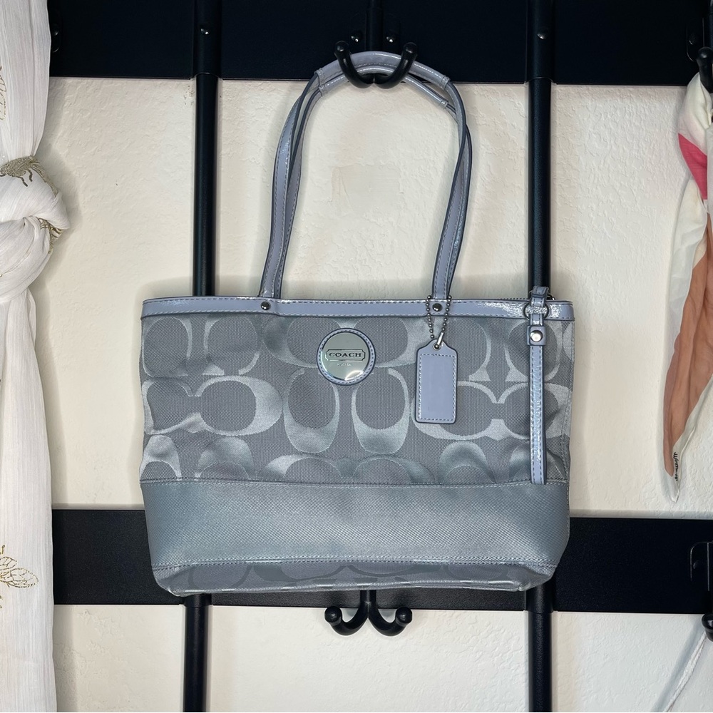 Slate Blue Coach Purse